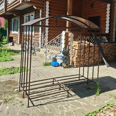 картинка Дровница с крышей "Клим" от завода производителя